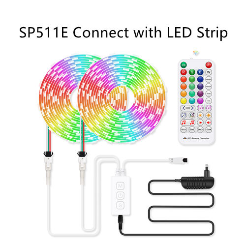 sp511e connect with RGB LED strip