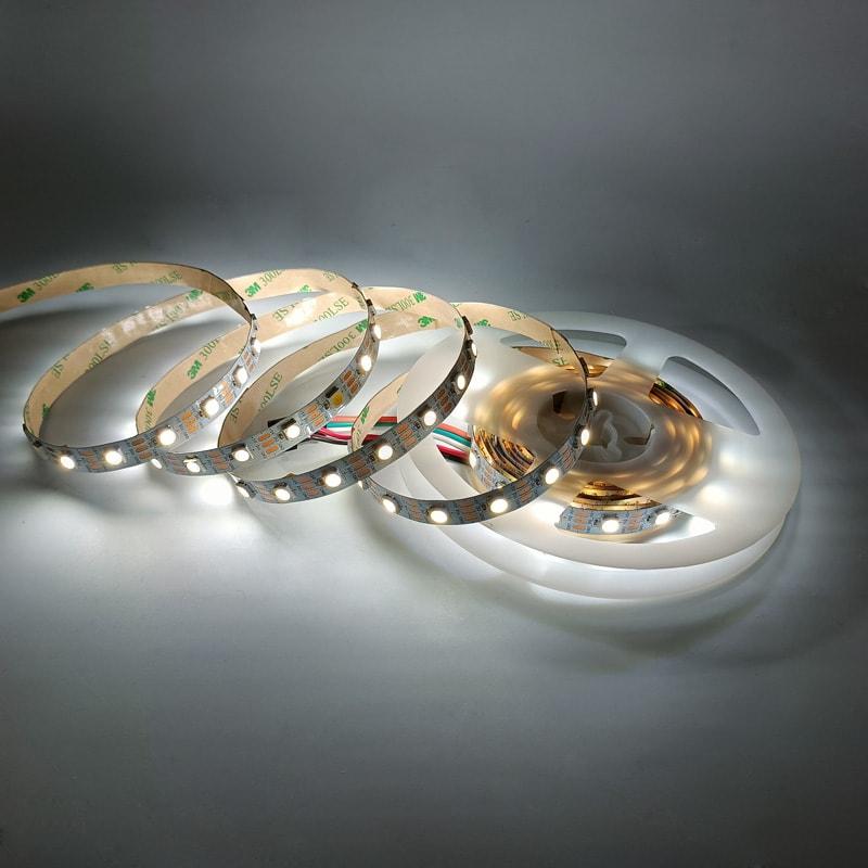 10mm White individually controlled SK6812 LED strip 60leds