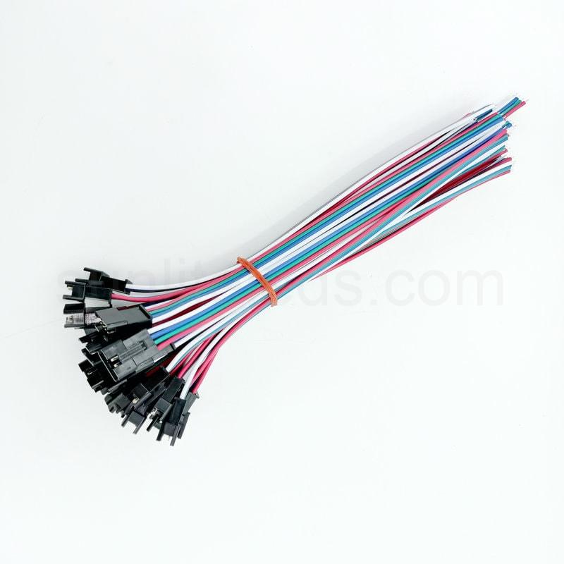 4 pin JST Cable For Digital LED Strip customized