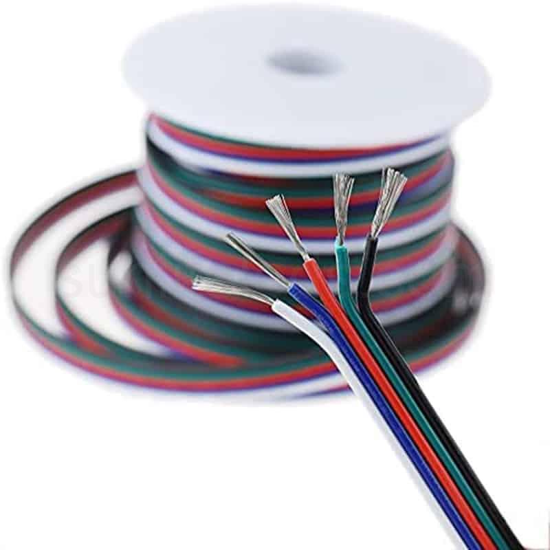Extension Cable 18AWG 5pin 5 Color for RGBW LED Strips 2
