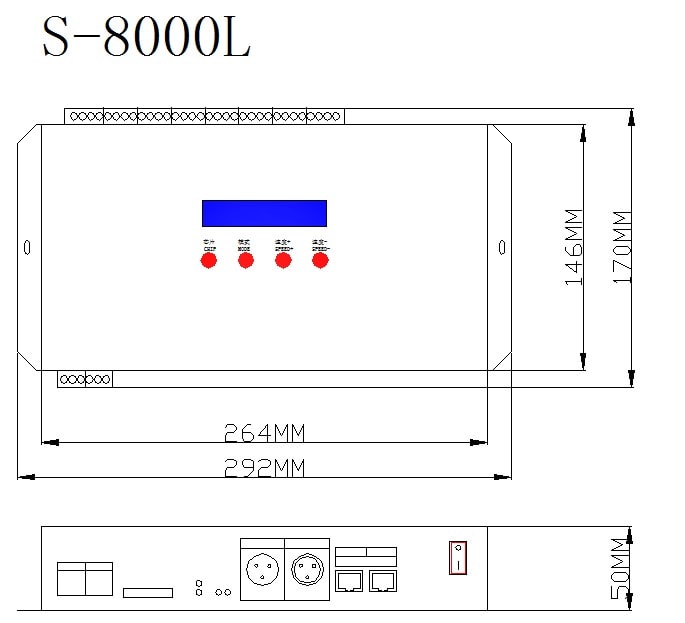 S 8000L controller size
