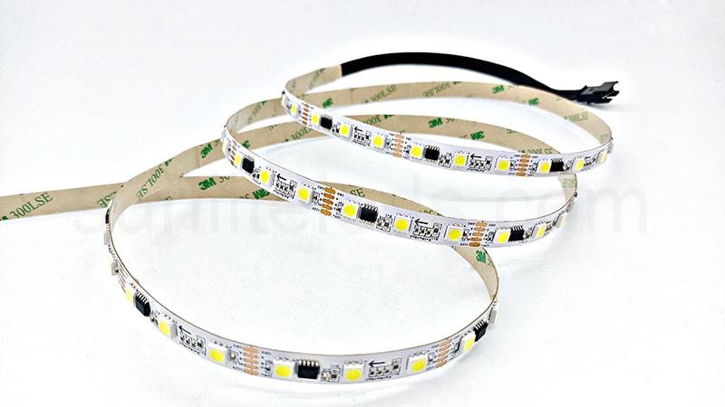 White DMX 12v LED tape light addressable