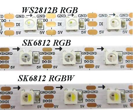sk6812 vs ws2812b vs sk6812 rgbw led strip