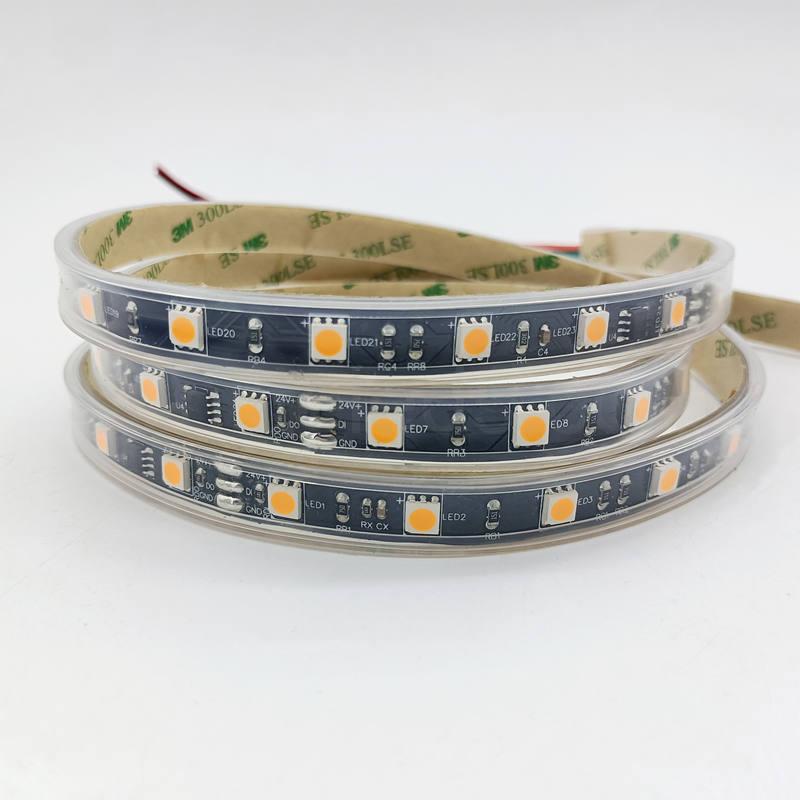 Bring a touch of luxury to your space with SM16703 Amber LED Strip