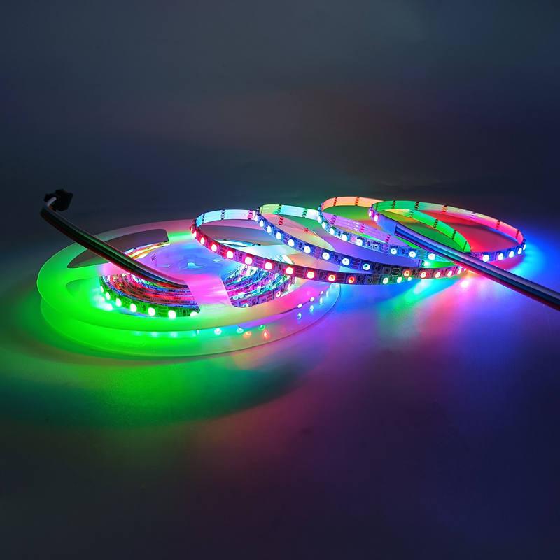Create a Unique Lighting Experience with 5mm 12V 120leds Individually Controlled RGB LED Strip
