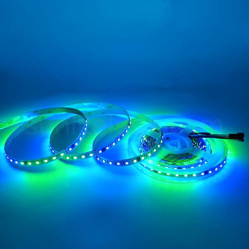 Effortlessly Control Your Lighting with 24v WS2811 96leds RGB Programmable LED Strip