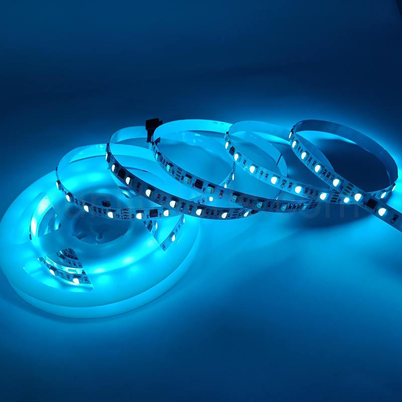 Color changing pool lighting with UCS7604 RGBW LED ribbon