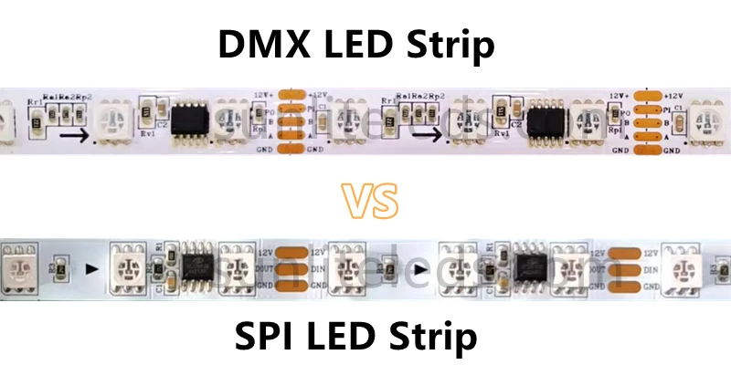 DMX LED strip vs SPI LED strip