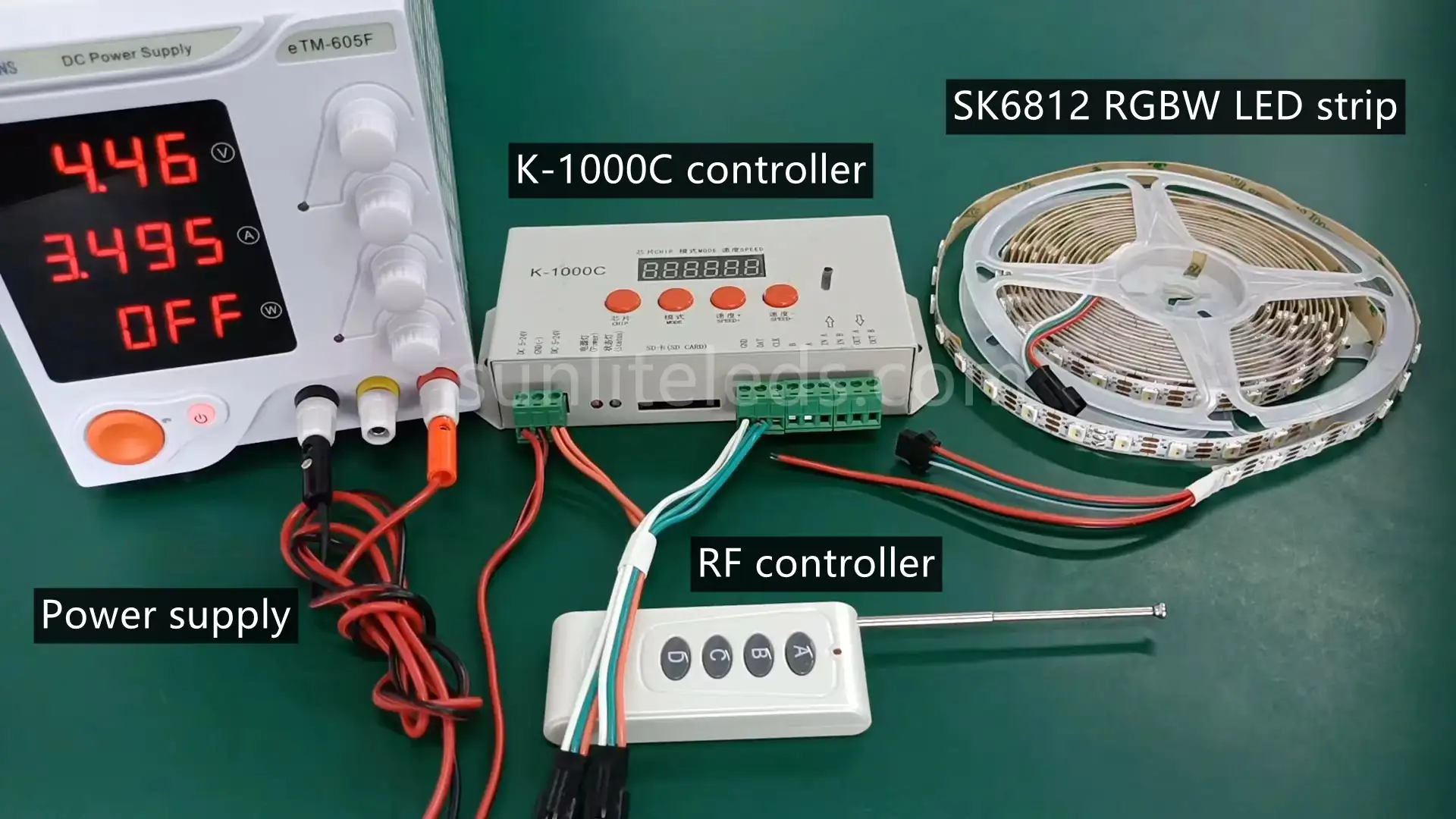 SK6812 LED strip connection device