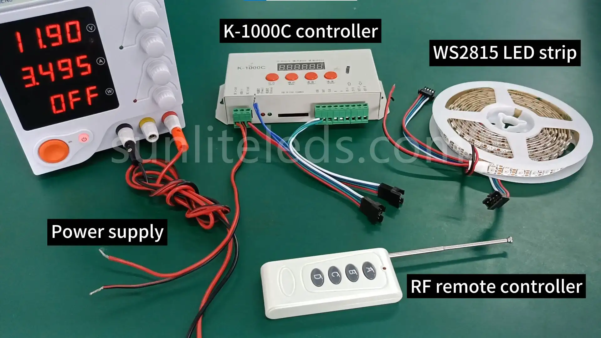 WS2815 RGB LED strip connection device