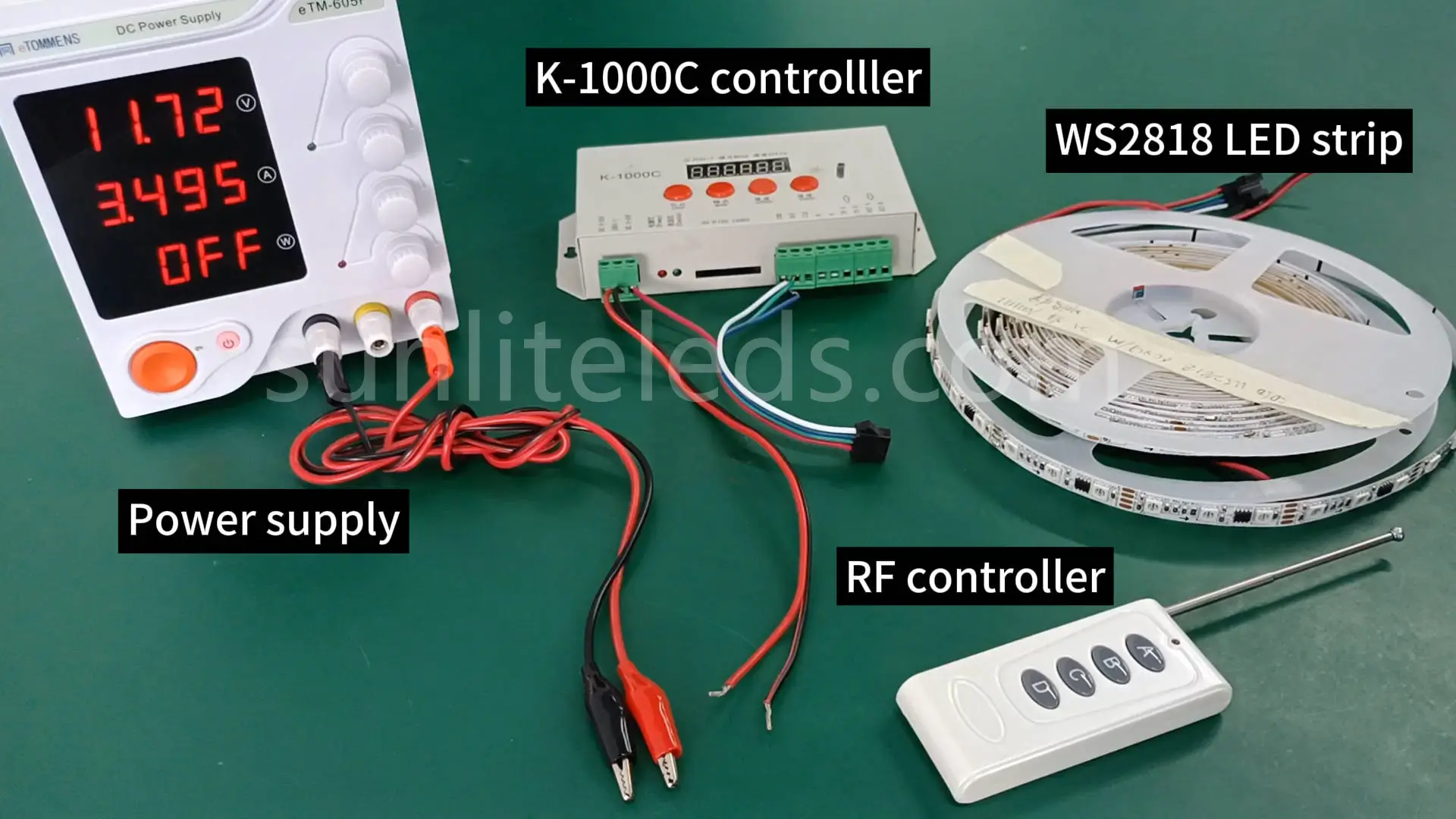 WS2818 rgb led strip connection device