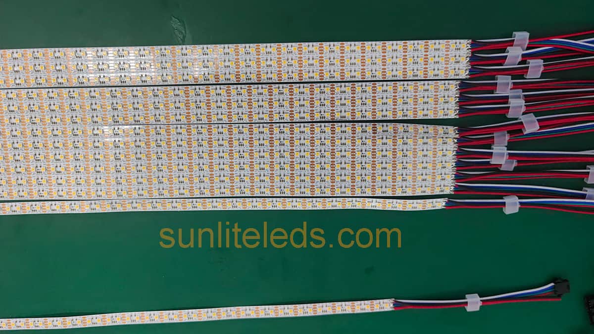 Individually controlled white LED strip sent to Netherlands