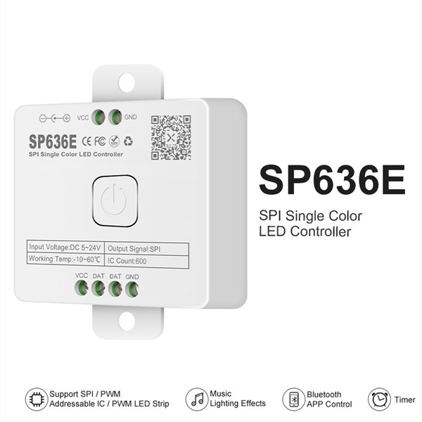 SP636E SPI single color LED controller