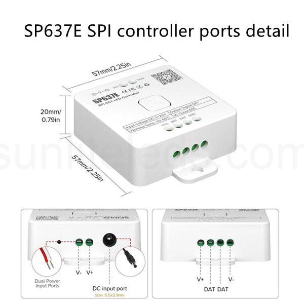 SP637E controller ports detail