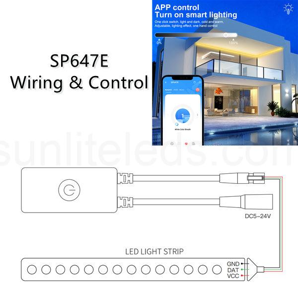 SP647E wiring and app control