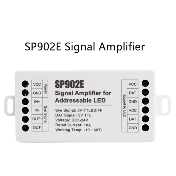 SP902E Signal Amplifier for Addressable LED strip