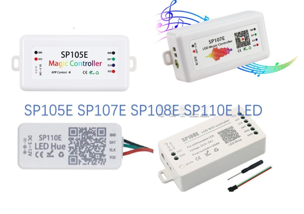 SP105E SP107E SP108E SP110E LED Strip Controllers