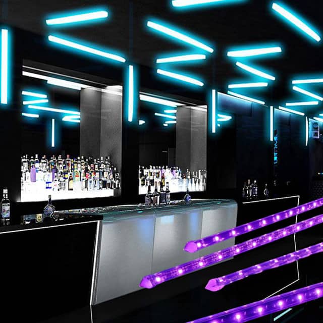 3D pixel LED tube in nightclub