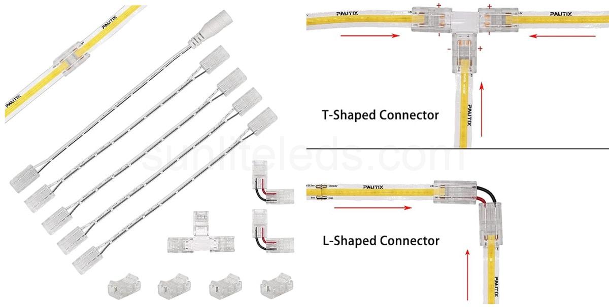 Different connection methods of LED strip connector