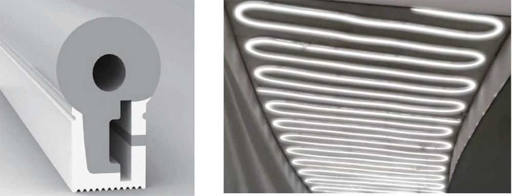 10x23mm horizontal bend led neon flex 10mm strip for Christmas decor application