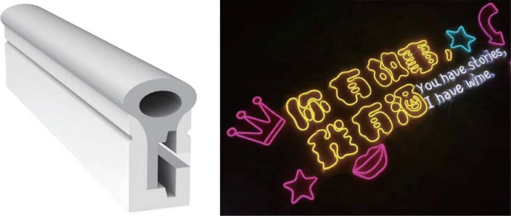8x17mm side view 8mm strip neon light for name design application