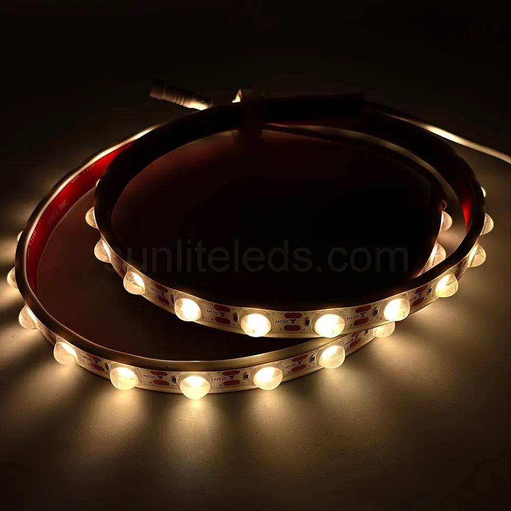 30 Degree Beam Angle IP65 Flexible LED Strip With Lens 14X9mm 6