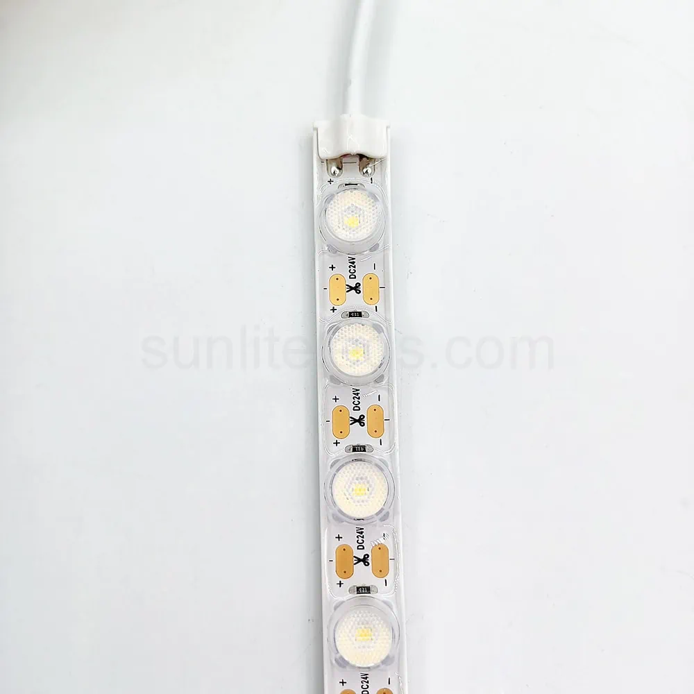 30X45 Degree Beam Angle IP65 Flexible LED Strip With Lens 14X9mm 3