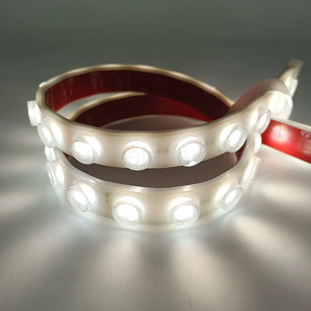 CCT Tunable White IP65 Flexible LED Strip With Lens 19X9mm 3